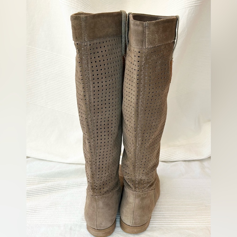 Suede Leather Riding Boots - Picture 3 of 15